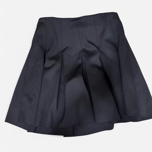 Philosophy Women’s S Pleated Black Preppy Elastic Waist Mini Tennis Skirt